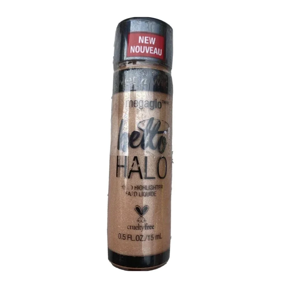 WET N WILD MegaGlo Hello Halo Liquid Highlighter  Guilded Glow New Sealed